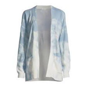 𝗠𝗶𝗻𝗻𝗶𝗲 𝗥𝗼𝘀𝗲 Tie Dye Cashmere Open Front Cardigan